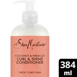 Tesco Shea moisture coconut & hibiscus curl & shine conditioner 384ml offer