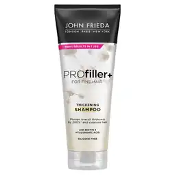 Tesco John frieda profiller+ thickening shampoo 250ml offer