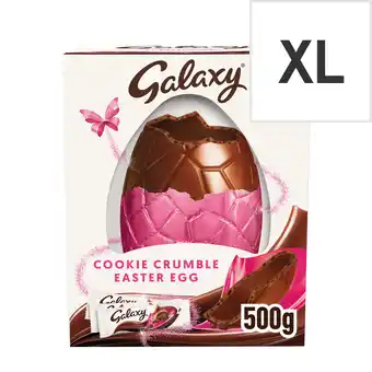 Tesco Galaxy cookie crumble easter egg 500g offer