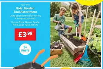 Lidl Playtive kids' garden tool assortment offer
