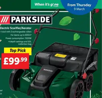 Lidl Electric scarifier-aerator offer