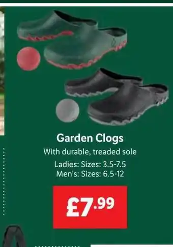 Lidl Garden clogs offer