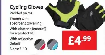 Lidl Cycling gloves offer
