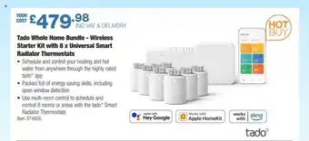 Costco Tado whole home bundle - wireless starter kit with universal smart radiator thermostats offer