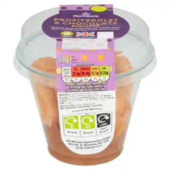 Morrisons Morrisons profiterole dessert offer