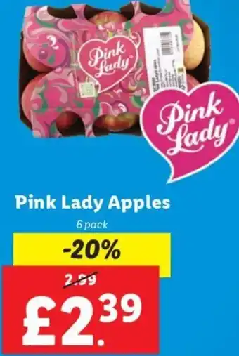 Lidl Pink Lady Apples 6 pack offer