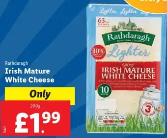 Lidl Rathdaragh Irish Mature White Cheese 200g offer