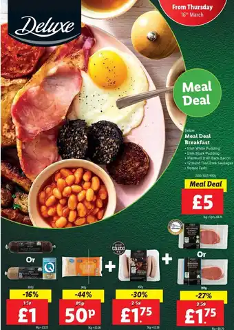 Lidl Deluxe Meal Deal Breakfast 200/300/492g offer