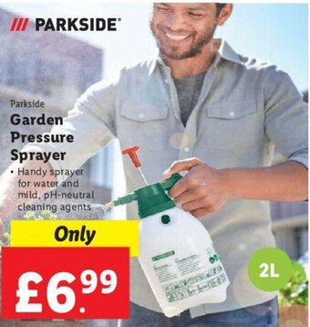 Lidl Parkside Garden Pressure Sprayer offer