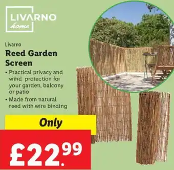 Lidl Livarno Reed Garden Screen offer
