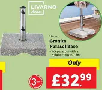 Lidl Livarno Granite Parasol Base offer