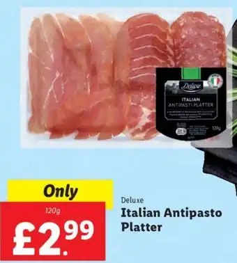 Lidl Deluxe Italian Antipasto Platter 120g offer