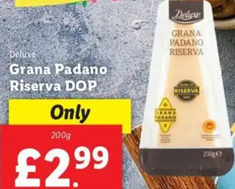 Lidl Deluxe Grana Padano Riserva DOP 200g offer
