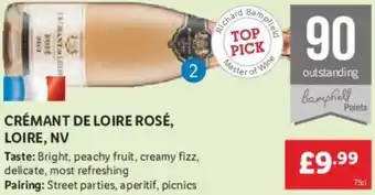 Lidl Crémant De Loire Rosé, Loire , NV offer