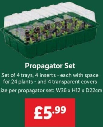 Lidl Propagator Set offer