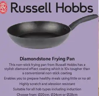Lidl Russell Hobbs Diamondstone Frying Pan ø 20cm offer