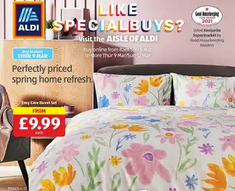 Aldi Easy Care Duvet Set offer