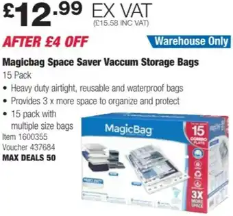 Costco Magicbag Space Saver Vacuum Storage Bags offer