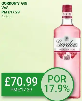 Bestway Gordon's Gin 6 x 70cl offer