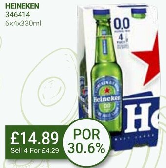 Bestway Heineken 6x4x330ml offer