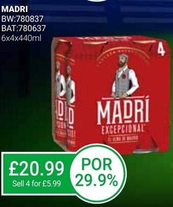 Bestway Madri 6x4x440ml offer