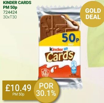 Bestway Kinder Cards 30xT30 offer