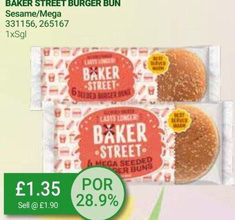 Bestway Baker Street Burger Bun 1xSgl offer