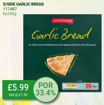 Bestway S/Side Garlic Bread 6x240g offer