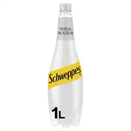 Tesco Schweppes soda water 1l offer