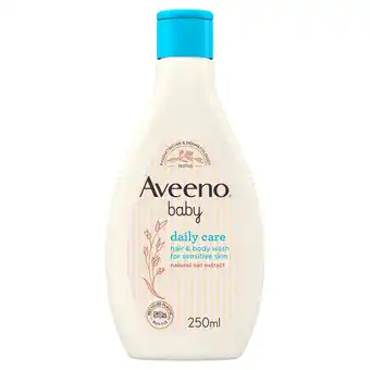 Tesco Aveeno baby daily care hair & body wash 250ml offer