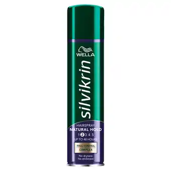 Tesco Silvikrin natural hair spray 400ml offer