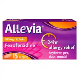 Tesco Allevia 120mg tablets 15 pack offer