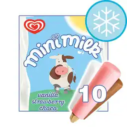 Tesco Mini milk ice cream lollies 10 x 35ml offer