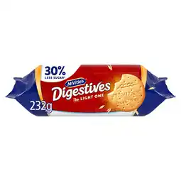 Tesco Mcvitie's digestive the light one 250g offer