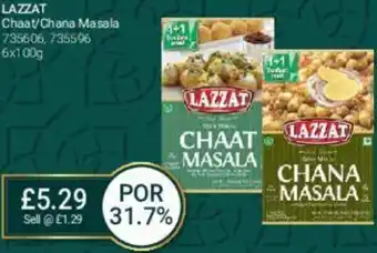 Bestway Lazzat Chaat/Chana Masala 6x100g offer