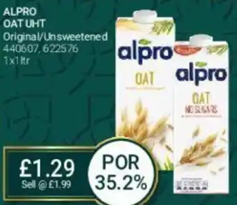 Bestway Alpro Oat UHT Original / Unsweetened 1x1ltr offer