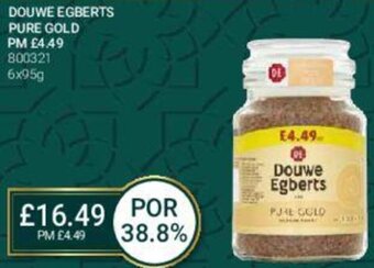 Bestway Douwe Egberts Pure gold 6x95g offer