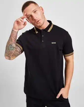 JD Sports Hugo boss boss paddy polo shirt - black - mens offer