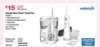 Costco Waterpik Water Flosser Combi Pack offer