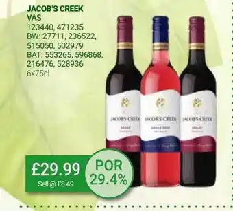 Bestway Jacob's creek offer