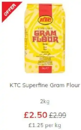 Morrisons KTC Superfine Gram Flour 2kg offer