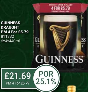 Bestway Guinness Draught 6x4x440ml offer
