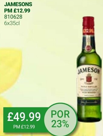 Bestway Jamesons 6x35cl offer