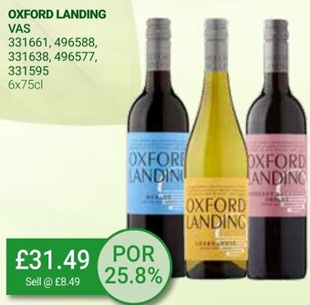 Bestway Oxford Landing 6x75cl offer