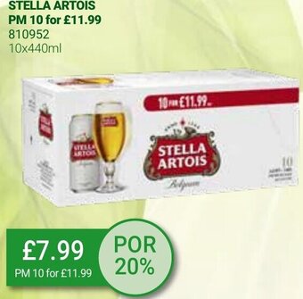 Bestway Stella Artois 10x440ml offer