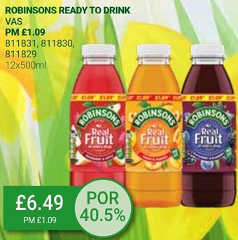Bestway Robinsons Ready To Drink 12x500ml offer