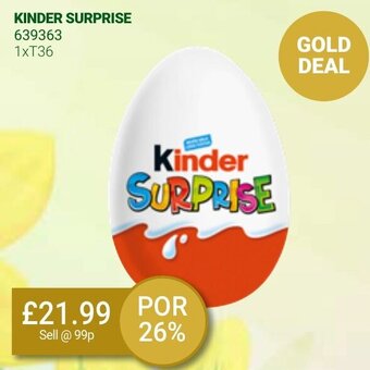 Bestway Kinder Surprise 1xT36 offer