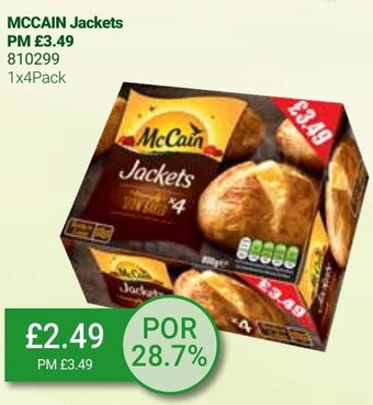Bestway Mccain Jackets 1x4Pack offer