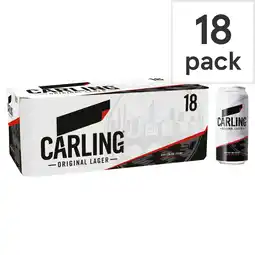 Tesco Carling lager 18x440ml offer