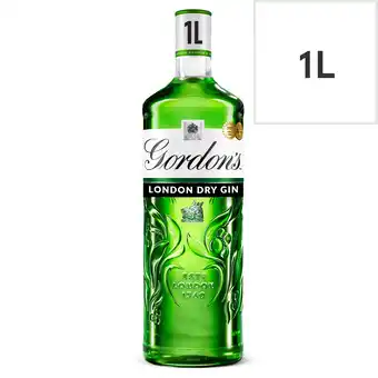 Tesco Gordon's special dry london gin 1 litre offer